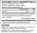 EVOLabs® Zink Bisglycinat + Inulin 100 Kapseln - EVOLabs